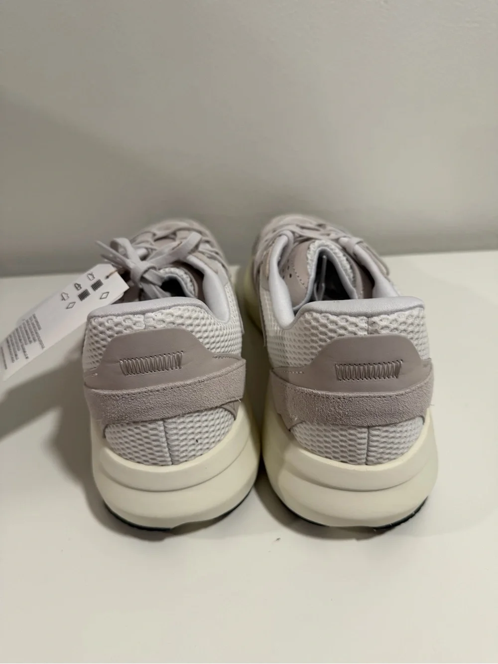 adidas Neutral Beige and White Lightblaze Trainers size 12.5